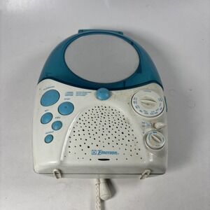 Emerson Shower CD player/Radio fog free mirror table stand water resistant